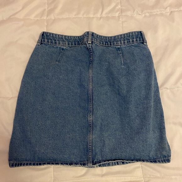 High-Waisted Jean Skirt - Picture 2 of 3